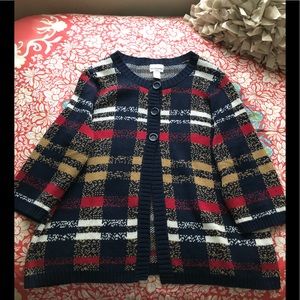 Breckenridge Plaid Cardigan 2X
